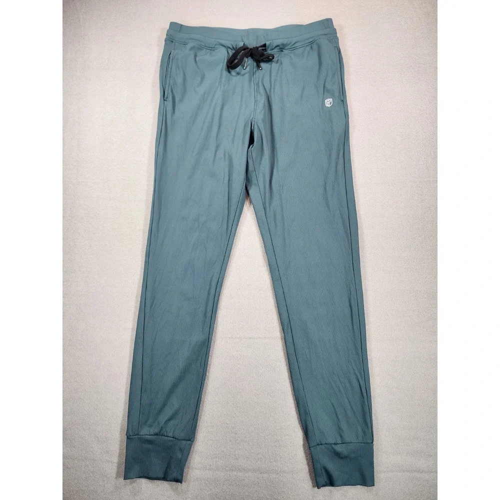 Born Primitive Recovery Jogger Men's Small Slate Blue Pants Tapered Ribbed